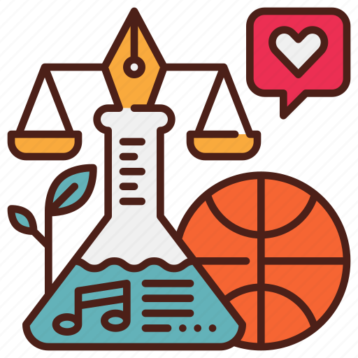 Art, law, music, school, science, sport, subject icon - Download on Iconfinder