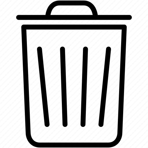 Bin, delete, dustbin, garbage, recycle, remove, trashcan icon - Download on Iconfinder