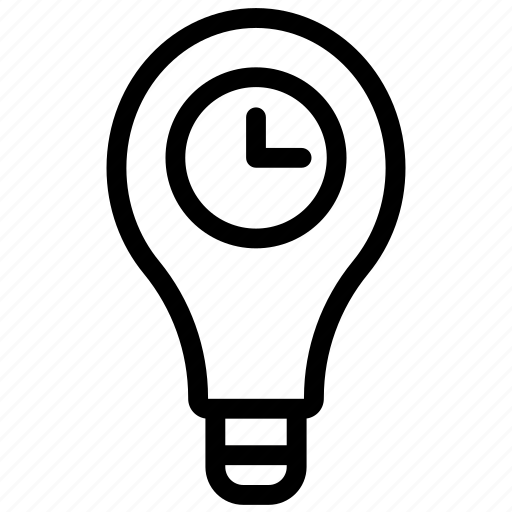 Bulb, idea, deadline, timer, speed icon - Download on Iconfinder