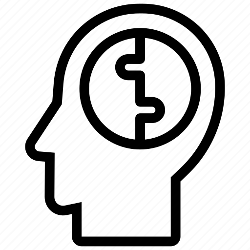 Puzzle, head, idea, mind, brain icon - Download on Iconfinder