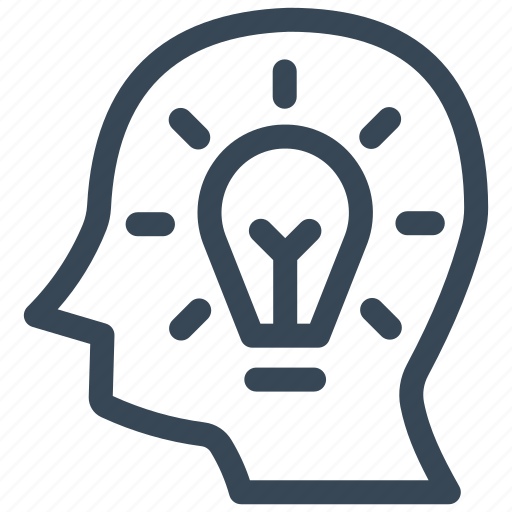 Idea, head, brilliant, innovation, thinking, bulb, mind icon - Download on Iconfinder