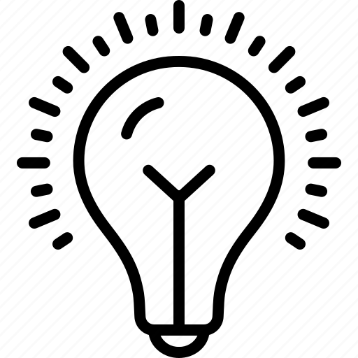 Bulb light, idea, solution, lighting, electric, invention, fluorescent icon - Download on Iconfinder