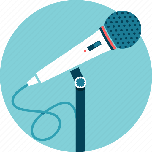 Audio, microphone, presenter, speaker, talk, voice icon - Download on Iconfinder