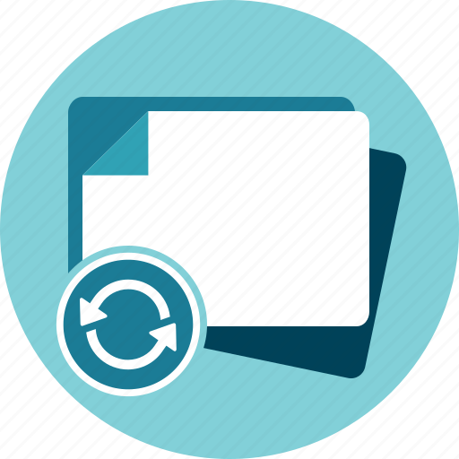 Blank, document, papers, refresh, reload, reset icon - Download on Iconfinder