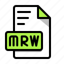 mrw, file, extension, format, data, file type, type