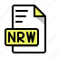 nrw, file, extension, format, type, file type, data 
