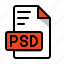 psd, file, extension, format, type, file type, data 