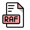 raf, file, extension, format, data, file type, type