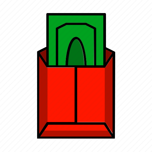 Red, packets, money, dollar, finance icon - Download on Iconfinder