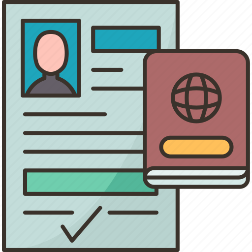 Visa, approved, travel, application, document icon - Download on Iconfinder