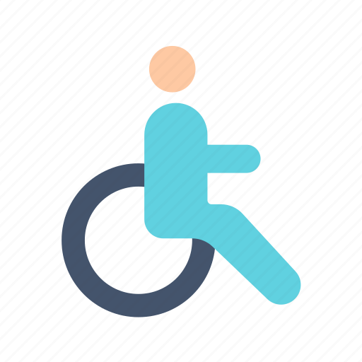 Disabled, elderly, handicapped, wheelchair, assist icon - Download on Iconfinder