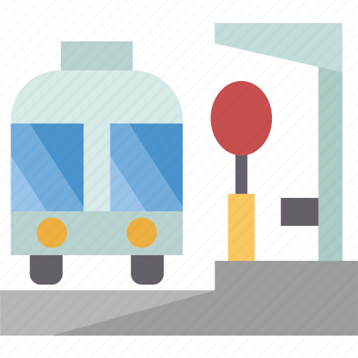 Bus, stop, transit, public, transportation icon - Download on Iconfinder
