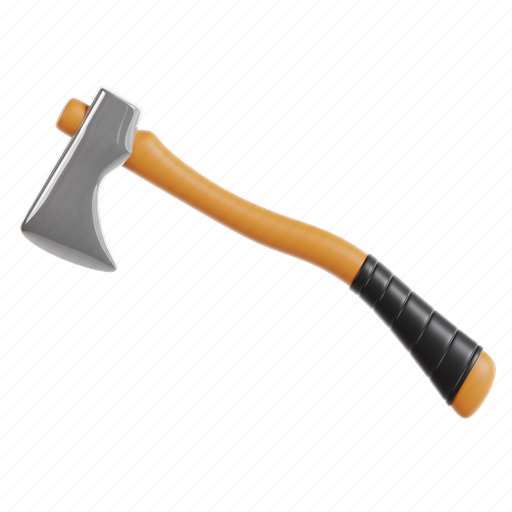 Axe, tool, wood, hatchet, lumberjack, work, forest 3D illustration - Download on Iconfinder