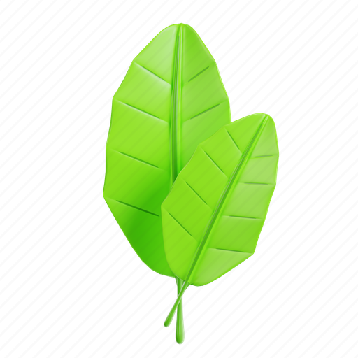 Leaf, tree, foliage, nature, plant, green, natural 3D illustration - Download on Iconfinder
