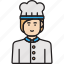 chef, female, cook, hat, woman 