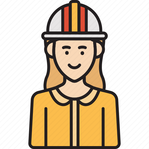 Engineer, female, construction, woman icon - Download on Iconfinder