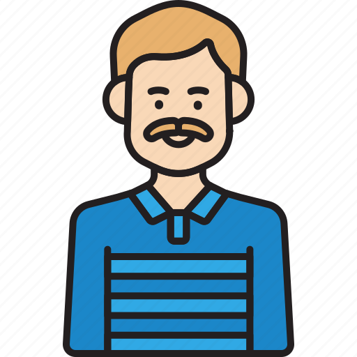 Father, dad, male, man, moustache icon - Download on Iconfinder