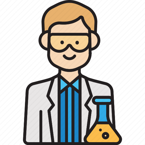 Male, scientist, lab, man, professor icon - Download on Iconfinder