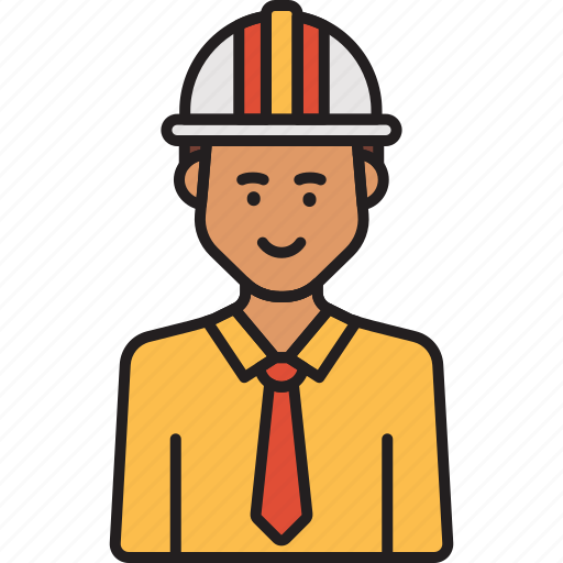 Engineer, male, construction, helmet, man, professional icon - Download on Iconfinder