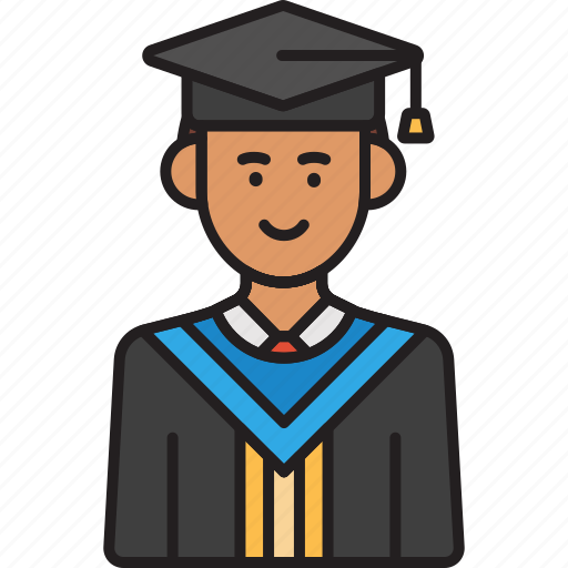 Graduate, male, education, man, young icon - Download on Iconfinder