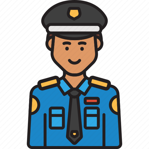 Policeman, cop, male, man, police, uniform icon - Download on Iconfinder