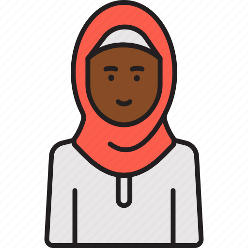 Arabian, woman, female, hijab, muslim icon - Download on Iconfinder