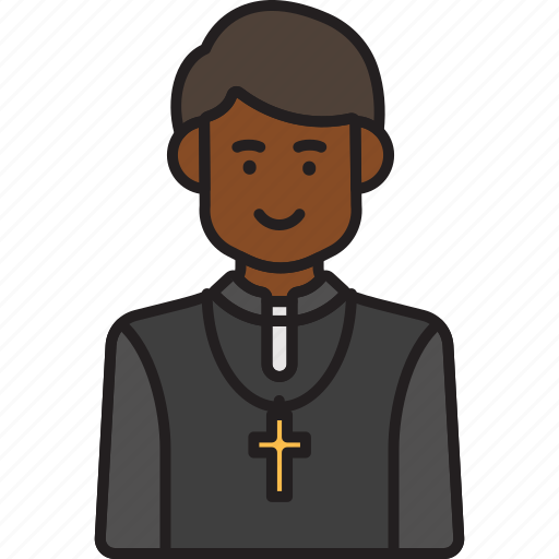 Male, priest, cross, man, pastor, religion icon - Download on Iconfinder