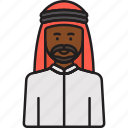 arabian, man, headdress, male, muslim
