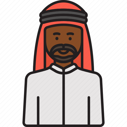 Arabian, man, headdress, male, muslim icon - Download on Iconfinder