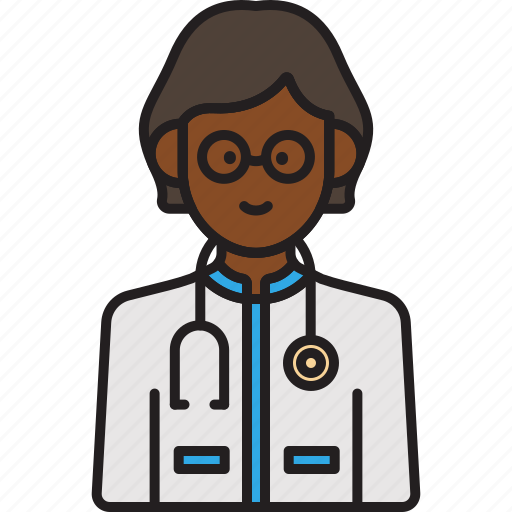 Doctor, female, physician, stethoscope, woman icon - Download on Iconfinder