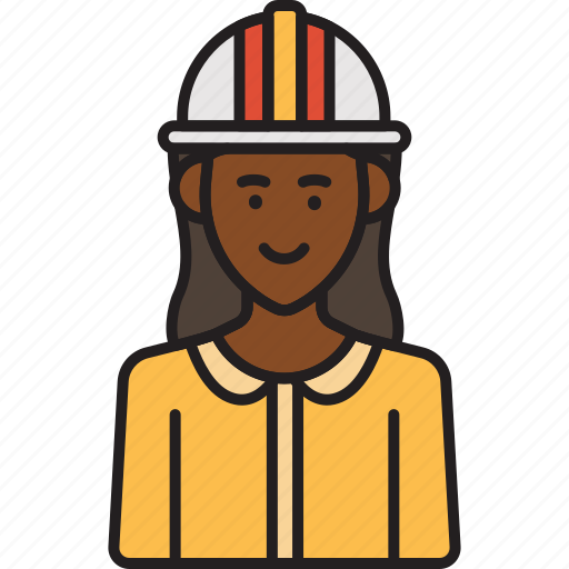 Engineer, female, construction, helmet, professional, woman icon - Download on Iconfinder