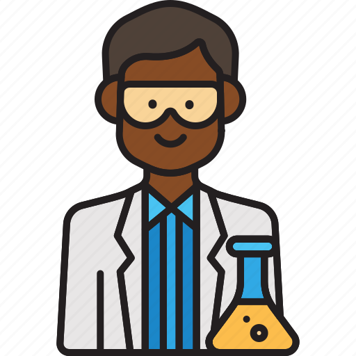 Male, scientist, lab, man, professor icon - Download on Iconfinder