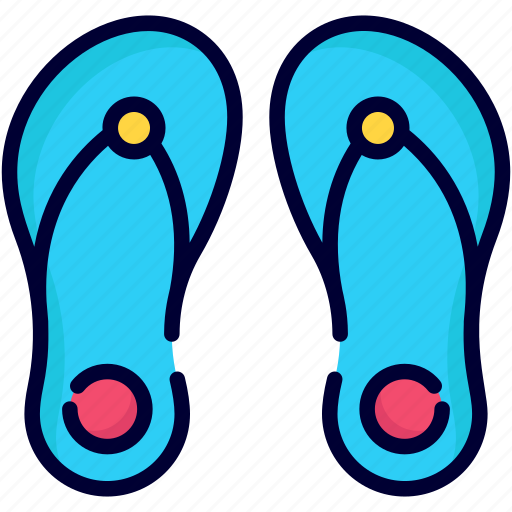 Slipper, footwear, independence day, usa, summer, shoes icon - Download on Iconfinder