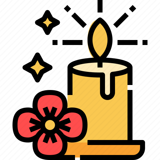 Candle, poppy, light, pray icon - Download on Iconfinder