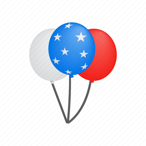 American, baloon, holiday, independence, isometric, july, usa icon - Download on Iconfinder