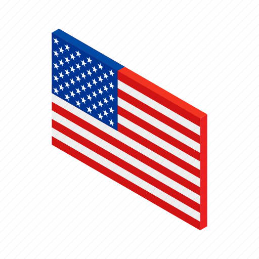 American, flag, independence, isometric, july, star, usa icon - Download on Iconfinder