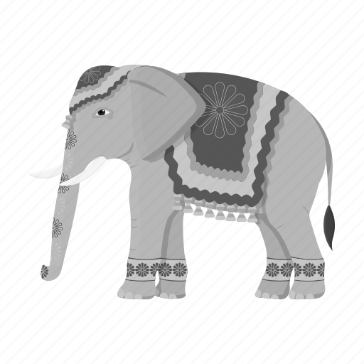 Animal, elephant, indian, mammal, nature, wild, zoo icon - Download on Iconfinder