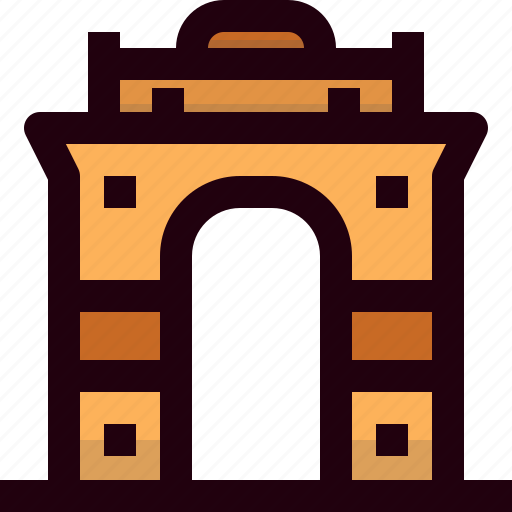 Gate, india, landmark, architecture, monument, new delhi icon - Download on Iconfinder