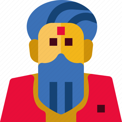 India, man, people, tradition, avatar, male, person icon - Download on Iconfinder