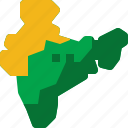 india, map, country, land, location, national, world