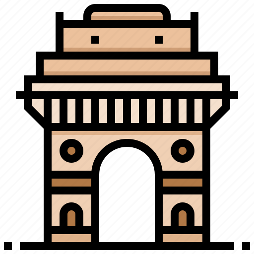 Architecture, building, gate, india, landmark icon - Download on Iconfinder