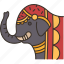 elephant, animal, paint, festival, india 