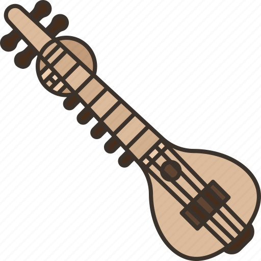 Sitar, indian, acoustic, music, instrument icon - Download on Iconfinder