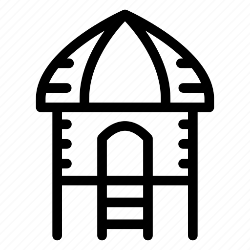 Indonesian house, wooden shed, home, accommodation, resort icon - Download on Iconfinder