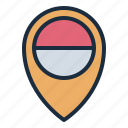 indonesia, location, pin