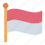 flag, indonesia, indonesian, country 