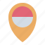 indonesia, location, pin 