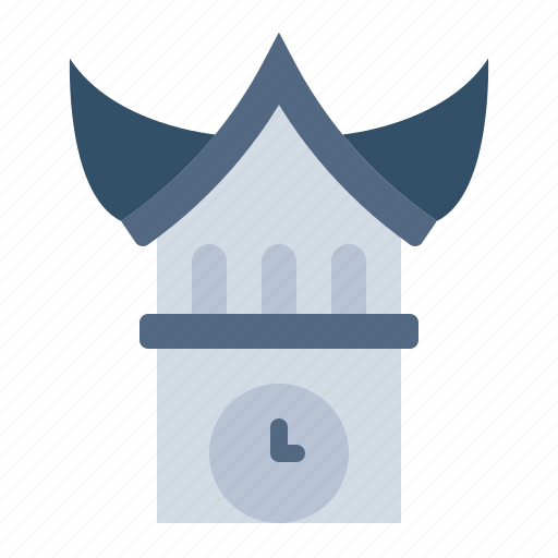Gadang, padang, indonesia, landmark, jam gadang icon - Download on Iconfinder