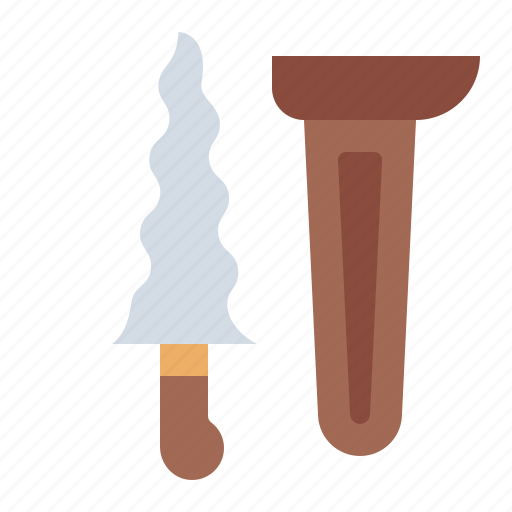 Keris, weapon, traditional, indonesia, culture icon - Download on Iconfinder