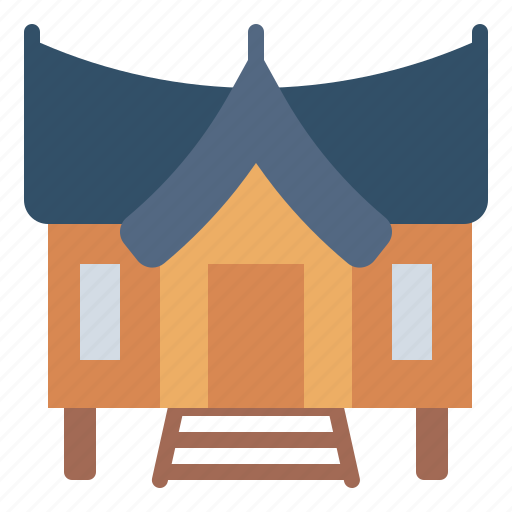 Minangkabau, building, landmark, traditional, indonesia, minangkabau house icon - Download on Iconfinder